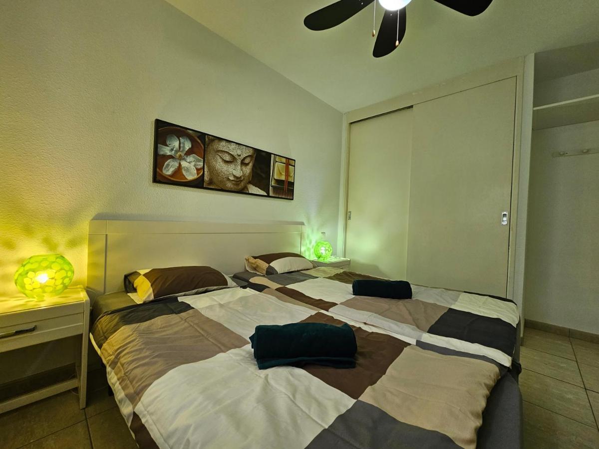 Casa Palmera 3 Only 150 Metres To The Beach, Heated Pool, Wifi, Sat-Tv, Balcony 阿罗纳 外观 照片